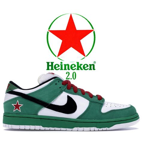 sb dunk low heineken 2.0.